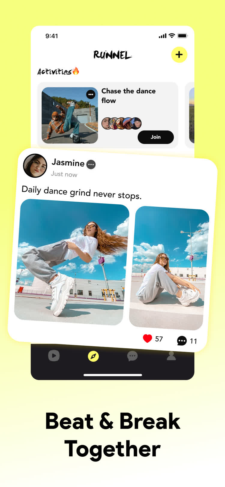 Dancer community post feed